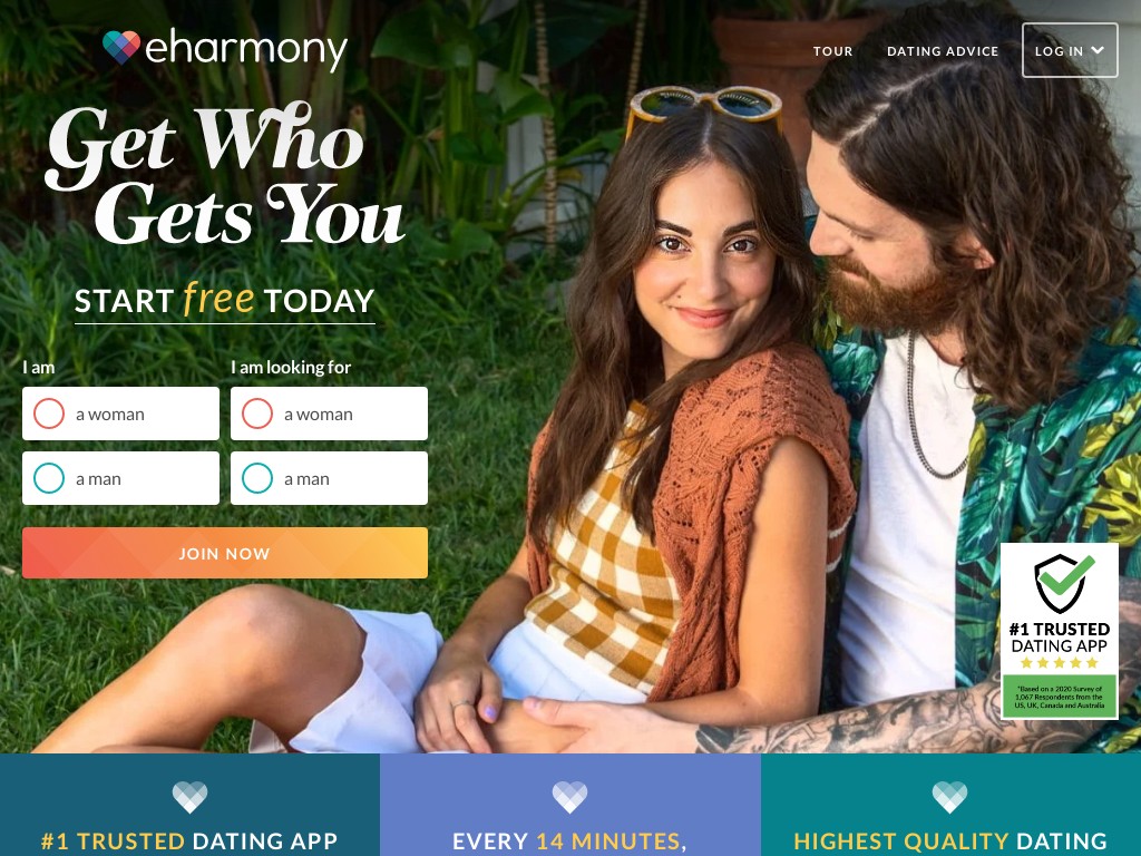 Romantik online finden – eHarmony-Rezension 2023